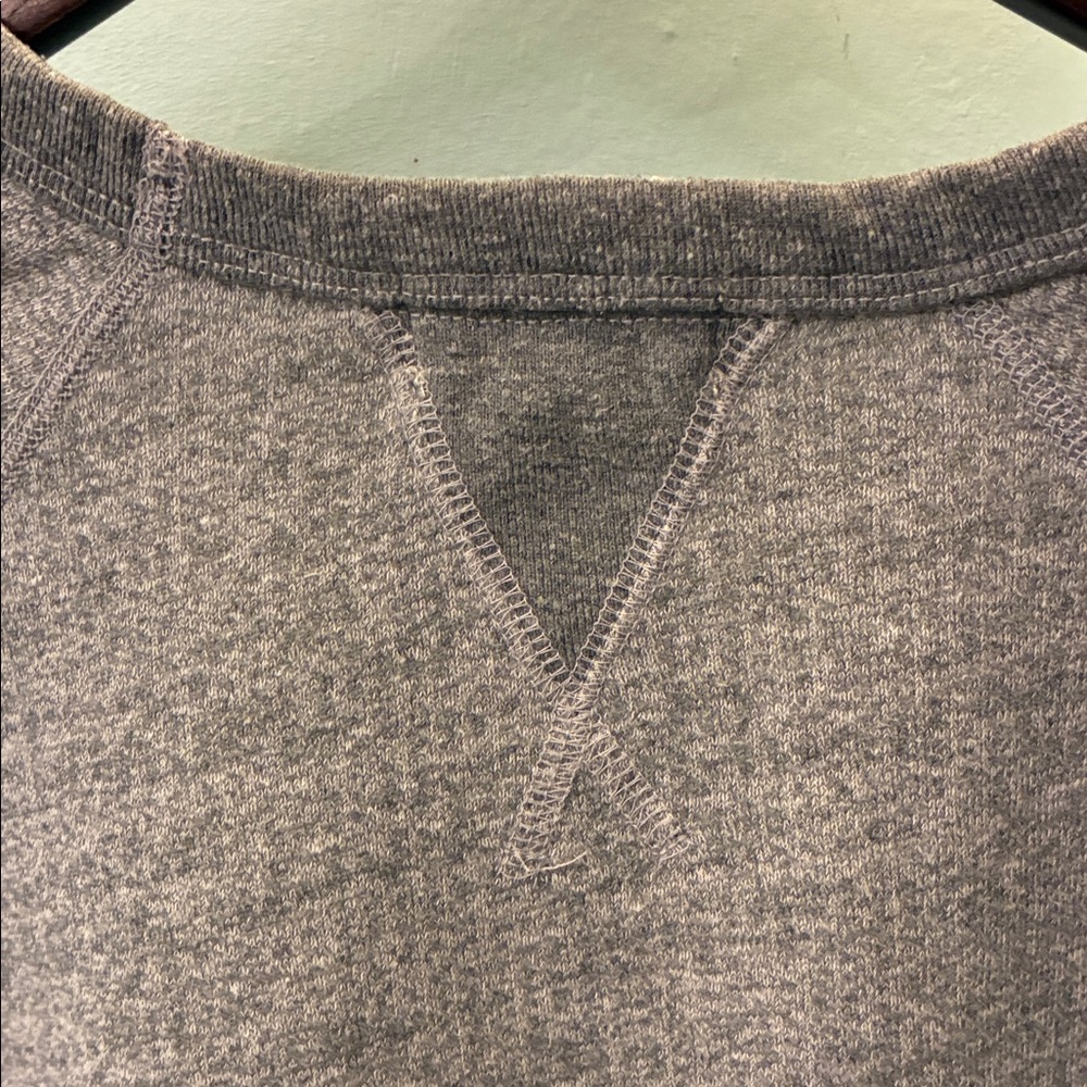 Gray Short Sleeve Sweatshirt Velva Sheer - Picture 7 of 7